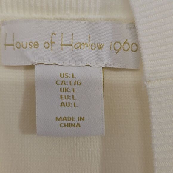 House Of Harlow 1960 White Mock Neck Crop Top - Picture 7 of 7